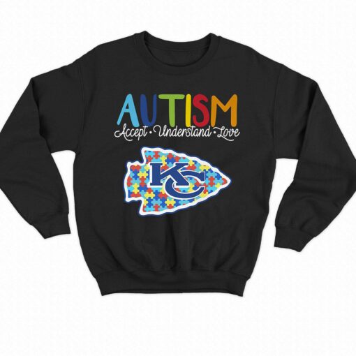 Kansas City Chiefs Nfl Autism Awareness Accept Understand Love Shirt