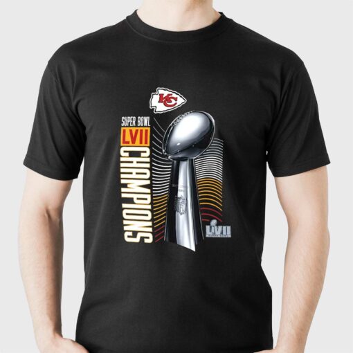 Kansas City Chiefs Nike Super Bowl Lvii Champions Lombardi Trophy T-shirt