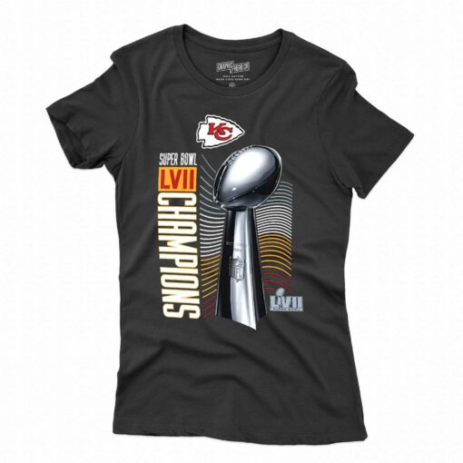 Kansas City Chiefs Nike Super Bowl Lvii Champions Lombardi Trophy T-shirt