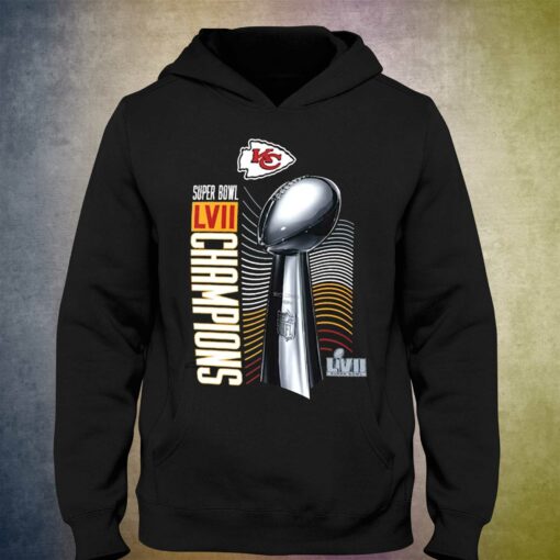 Kansas City Chiefs Nike Super Bowl Lvii Champions Lombardi Trophy T-shirt