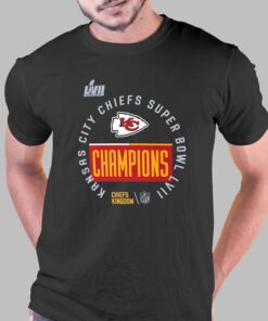 Kansas City Chiefs Super Bowl Lvii Champions Locker Room Trophy Collection T-shirt Kansas City Chiefs Super Bowl Lvii Champions Locker Room Trophy Collection T-shirt