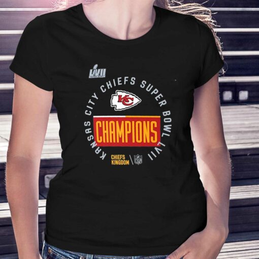 Kansas City Chiefs Super Bowl Lvii Champions Locker Room Trophy Collection T-shirt