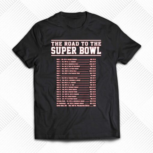 Kansas City Chiefs The Road To The Super Bowl Lvii Shirt