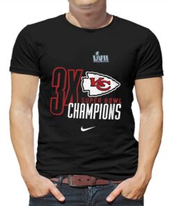 Kansas City Chiefs Three-time Super Bowl Champions T-shirt Kansas City Chiefs Three-time Super Bowl Champions T-shirt