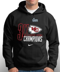 Kansas City Chiefs Three time Super Bowl Champions T shirt 3