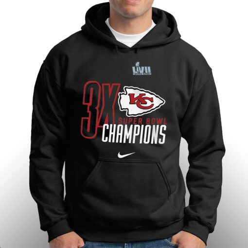 Kansas City Chiefs Three-time Super Bowl Champions T-shirt