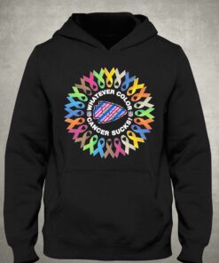 Kansas City Chiefs Whatever Color Cancer Sucks Nfl 2023 Shirt 3