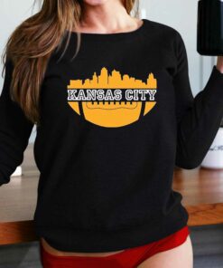 Kansas City Skyline Football Shirt Kansas City Skyline Football Shirt