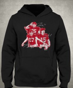 Kansas City Star Collage Patrick Mahomes Travis Kelce And Chris Jones Shirt 3