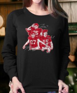 Kansas City Star Collage Patrick Mahomes Travis Kelce And Chris Jones Shirt 4