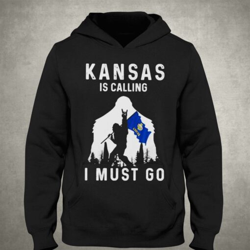 Kansas Is Calling I Must Go Bigfoot T-shirt