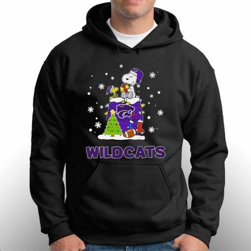 Kansas State Wildcats Snoopy Christmas Shirt Hoodie Sweater