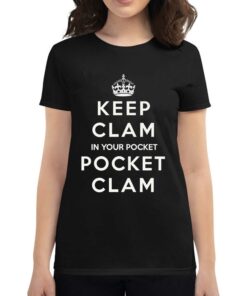 Keep Clam In Your Pocket Pocket Clam Shirt Keep Clam In Your Pocket Pocket Clam Shirt
