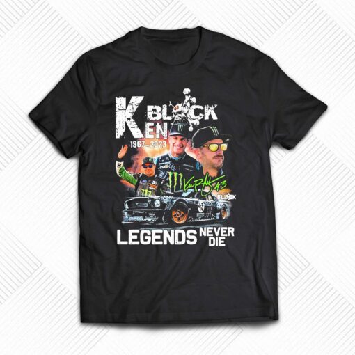 Ken Block 1967-2023 Legend Never Die Signatures Shirt