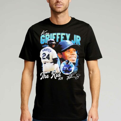 Ken Griffey Jr The Kid Basketball Legend Signature Vintage T-shirt