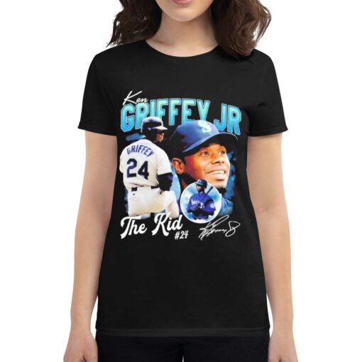 Ken Griffey Jr The Kid Basketball Legend Signature Vintage T-shirt