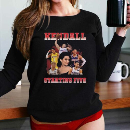 Kim Kardashian Wears Kendall Starting Five T-shirt