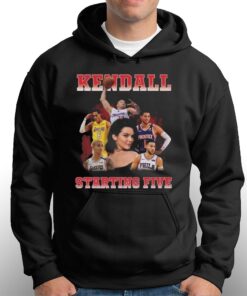Kim Kardashian Wears Kendall Starting Five T-shirt 2 Kim Kardashian Wears Kendall Starting Five T shirt 3