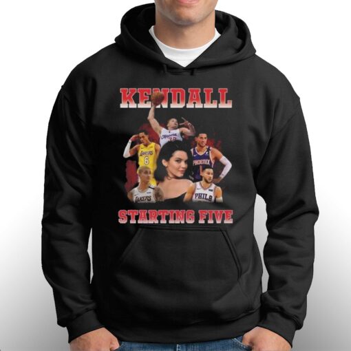 Kim Kardashian Wears Kendall Starting Five T-shirt