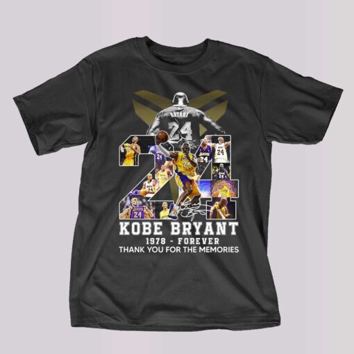 Kobe Bryant 1978 – Forever Thank You For The Memories T-shirt