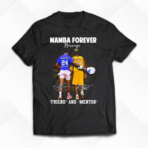 Kobe Bryant Novak Djokovic Mamba Forever Friend And Mentor Blessings T-shirt