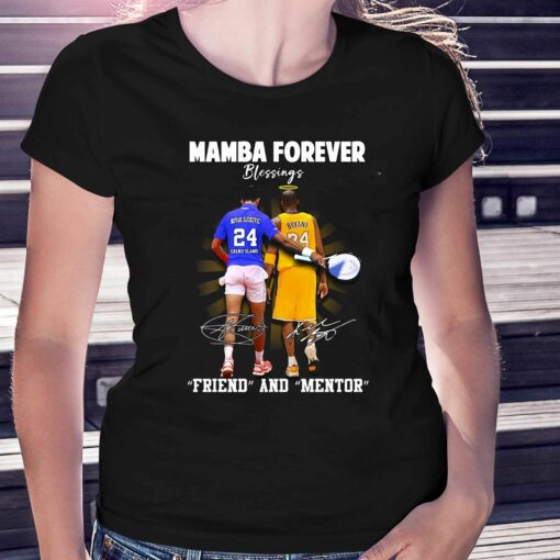 Kobe Bryant Novak Djokovic Mamba Forever Friend And Mentor Blessings T-shirt