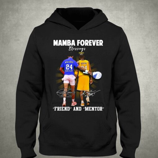 Kobe Bryant Novak Djokovic Mamba Forever Friend And Mentor Blessings T-shirt