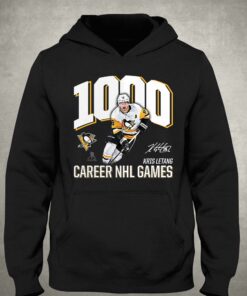 Kris Letang Pittsburgh Penguins 1000 Career Games T-shirt 2 Kris Letang Pittsburgh Penguins 1000 Career Games T shirt 3