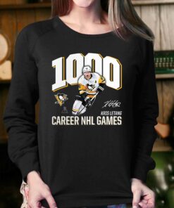 Kris Letang Pittsburgh Penguins 1000 Career Games T-shirt 3 Kris Letang Pittsburgh Penguins 1000 Career Games T shirt 4