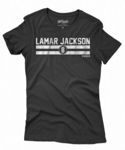 Lamar Jackson Name Number Stripe Shirt