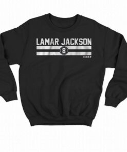 Lamar Jackson Name Number Stripe Shirt 3 Lamar Jackson Name Number Stripe Shirt 4