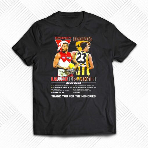 Lance Franklin 2005-2023 Thank You For The Memories Signature Shirt