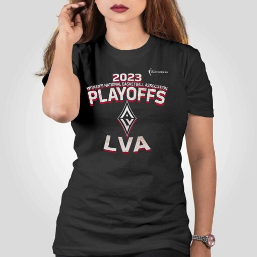 Las Vegas Aces Stadium Essentials 2023 Wnba Playoffs Dust T-shirt