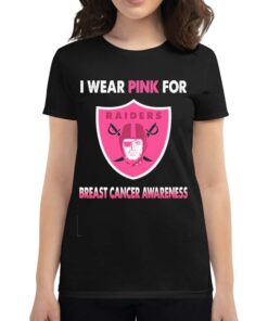 Las Vegas Raiders I Wear Pink For Breast Cancer Awareness Shirt Las Vegas Raiders I Wear Pink For Breast Cancer Awareness Shirt