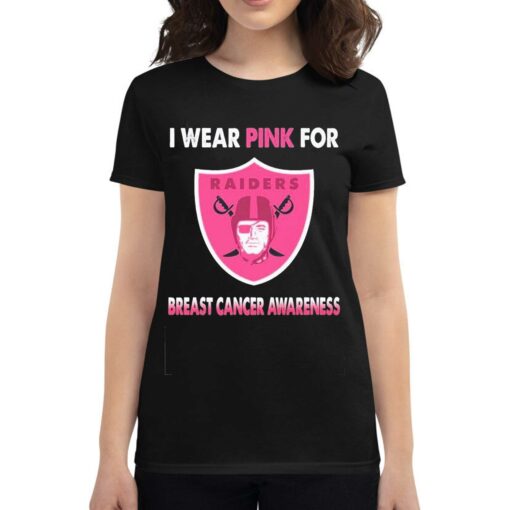 Las Vegas Raiders I Wear Pink For Breast Cancer Awareness Shirt