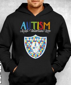 Las Vegas Raiders Nfl Autism Awareness Accept Understand Love Shirt 3