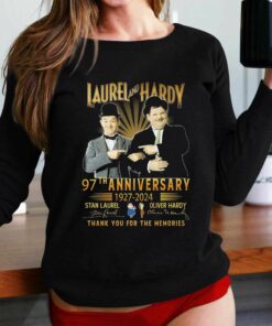 Laurel And Hardy 97th Anniversary 1927 – 2024 Thank You For The Memories T-shirt Laurel And Hardy 97th Anniversary 1927 – 2024 Thank You For The Memories T-shirt