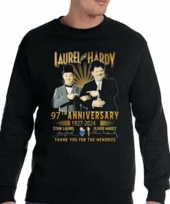 Laurel And Hardy 97th Anniversary 1927 – 2024 Thank You For The Memories T-shirt 3 Laurel And Hardy 97th Anniversary 1927 2024 Thank You For The Memories T shirt 4