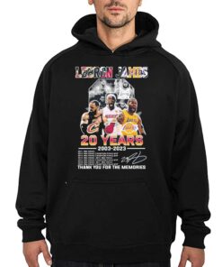 Lebron James 20 Years 2003-2023 La Lakers Miami Heat Cleveland Cavaliers Signatures Shirt 2 Lebron James 20 Years 2003 2023 La Lakers Miami Heat Cleveland Cavaliers Signatures Shirt 3