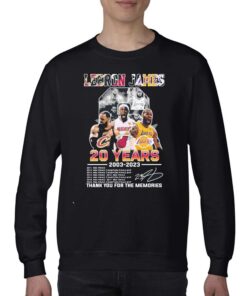 Lebron James 20 Years 2003-2023 La Lakers Miami Heat Cleveland Cavaliers Signatures Shirt 3 Lebron James 20 Years 2003 2023 La Lakers Miami Heat Cleveland Cavaliers Signatures Shirt 4