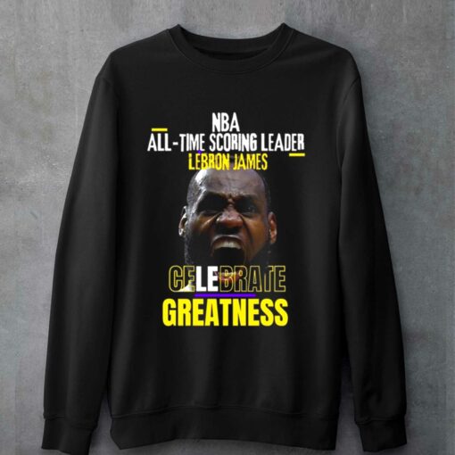 Lebron James All Time Scoring Mvp Nba Basketball T Shirt