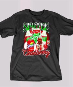 Lebron James Cartoon Sprite Cranberry Shirt