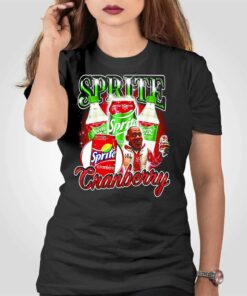 Lebron James Cartoon Sprite Cranberry Shirt
