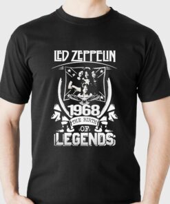 Led Zeppelin 1968 The Birth Of Legends T-shirt Led Zeppelin 1968 The Birth Of Legends T-shirt