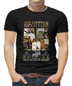 Led Zeppelin 55 Years Of 1968 – 2023 Thank You For The Memories T-shirt Led Zeppelin 55 Years Of 1968 – 2023 Thank You For The Memories T-shirt