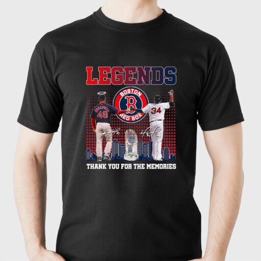 Legends Boston Red Sox Thank You For The Memories T-shirt