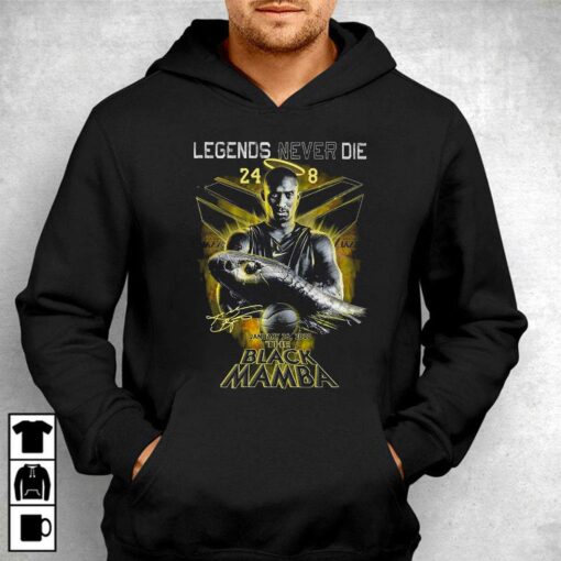 Legends Never Die January 26 2020 The Black Mamba T-shirt