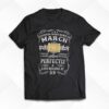 Legends Were Born In March 1963 59 Year Old 59th B T-shirt