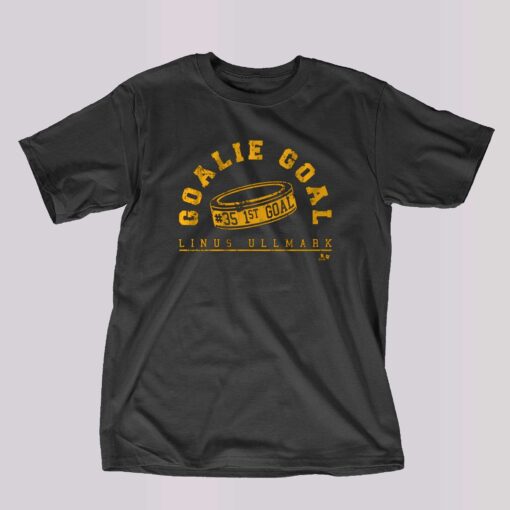 Linus Ullmark Goalie Goal T-shirt