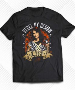 Lita Fanatics Branded Rebel By Design T-shirt Lita Fanatics Branded Rebel By Design T-shirt